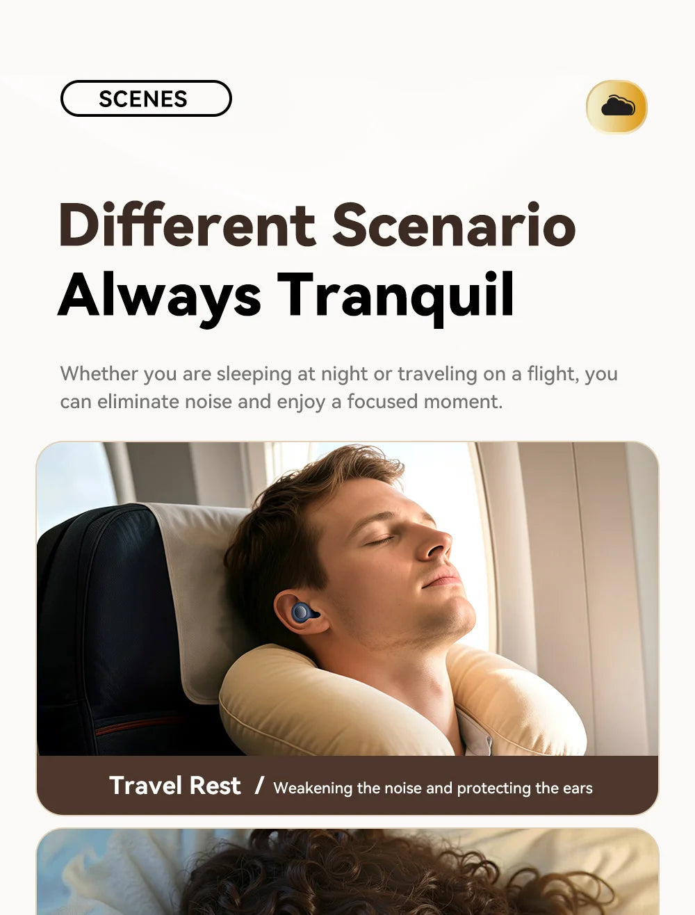 Silicone Sleep Ear Plugs Noise Cancelling Soft Comfort Fit For Sleep Work Travel — White | KIMLUD