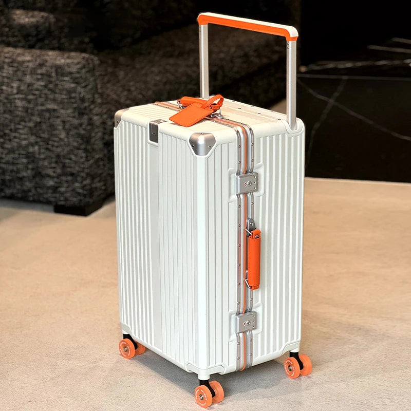 Women's Wide-Tube Telescopic Handle Luggage 2025 New Style 20-inch Carry-On Suitcase