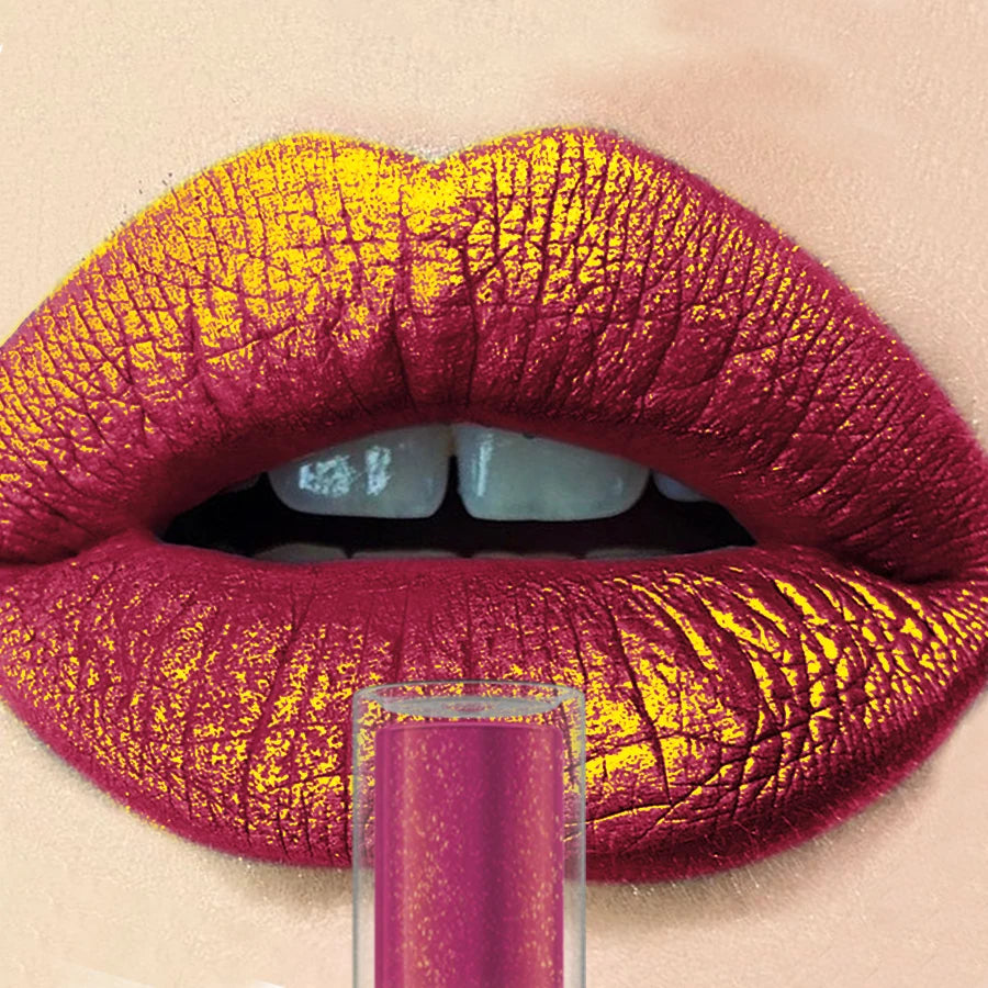 14 Colors Glitter Lip Glaze Hydrating Red Pink Metallic Lip Tint Highly Pigment Lip Gloss Korean Makeup for Women Cosmetics Gift