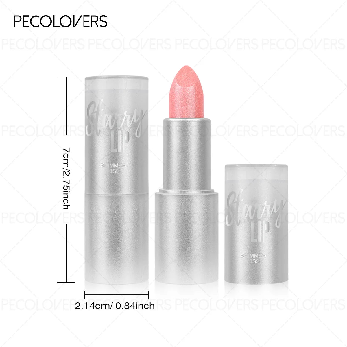 1PC Glitter Pearl, Various Shades, Cream Texture, Non-stick Cup, Sparkling Lipstick, Suitable for Christmas, Halloween Makeup