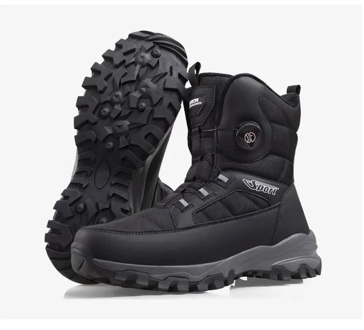 2024 Winter New Thick-soled Non-slip Comfortable Lightweight Velvet Outdoor Cotton Boots Men