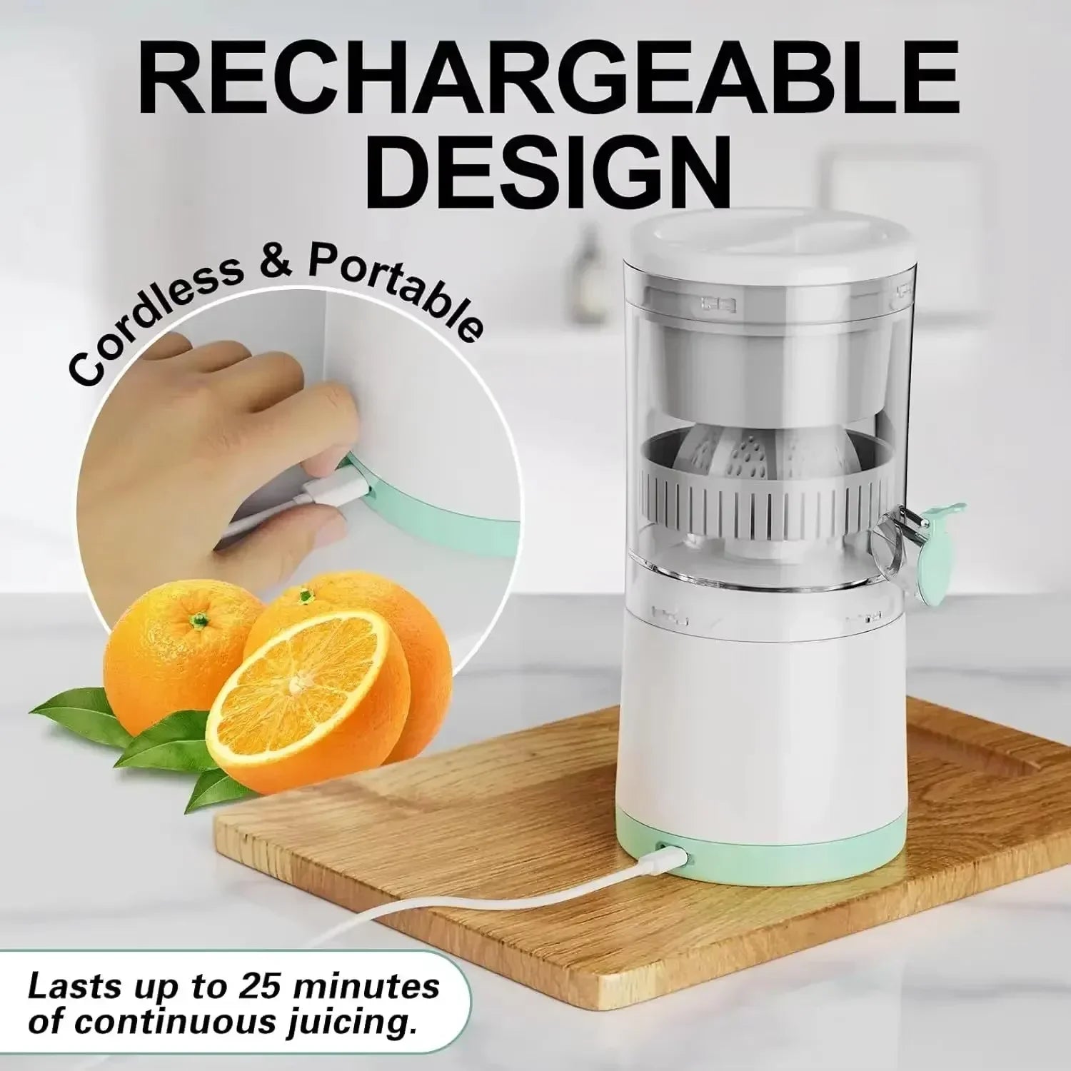 Fully Automatic Portable Juice Machine with Residue Separation Bidirectional Spiral for Home Use Fast Easy Cleaning