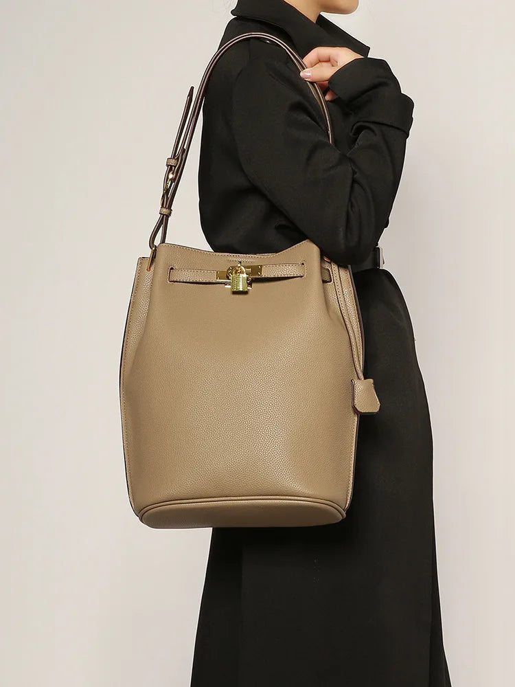 Luxury Designer Tote Bag for Women - Spacious Leather Work Bag with Zipper Closure & Removable Shoulder Strap