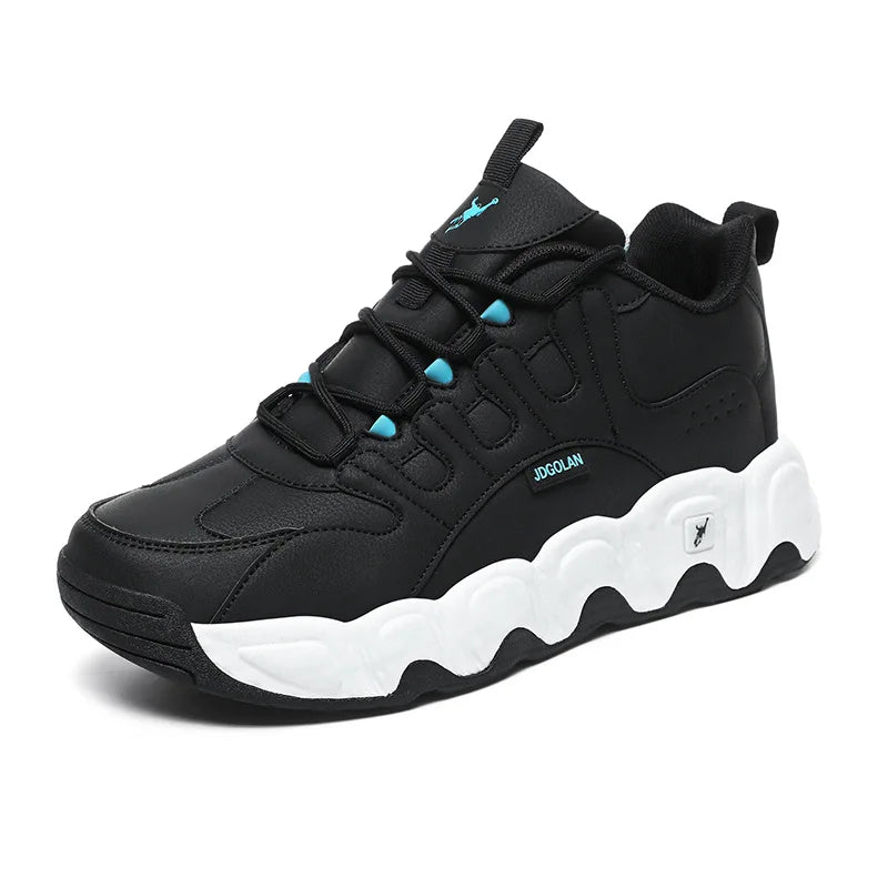 Jordan Grant Men's Shoes Versatile Thick Bottom Shock Absorption Heightening Student Wear-Resistant Dad Shoes Sporty Style