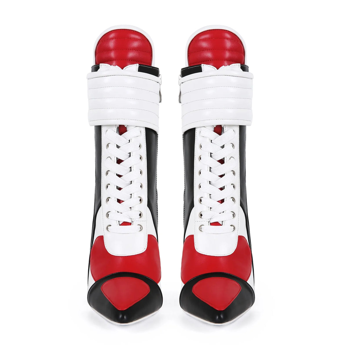 Ankle Boots – Color Blocked – Pointed Silhouette | KIMLUD