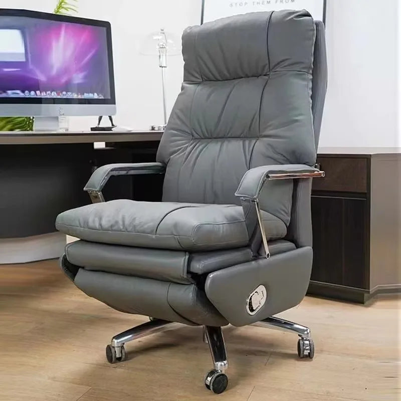 Nordic Ergonomic Office Chair Armrest — Orange | KIMLUD