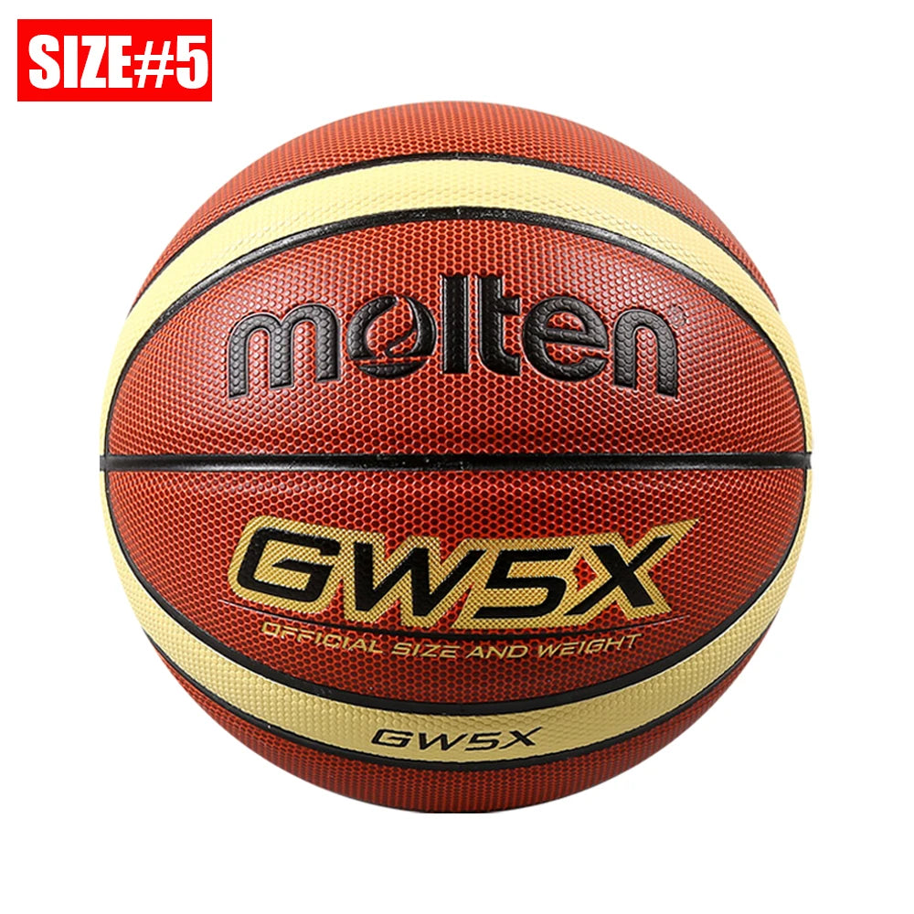 PU Basketball Official Size 7 6 5 — Orange | KIMLUD