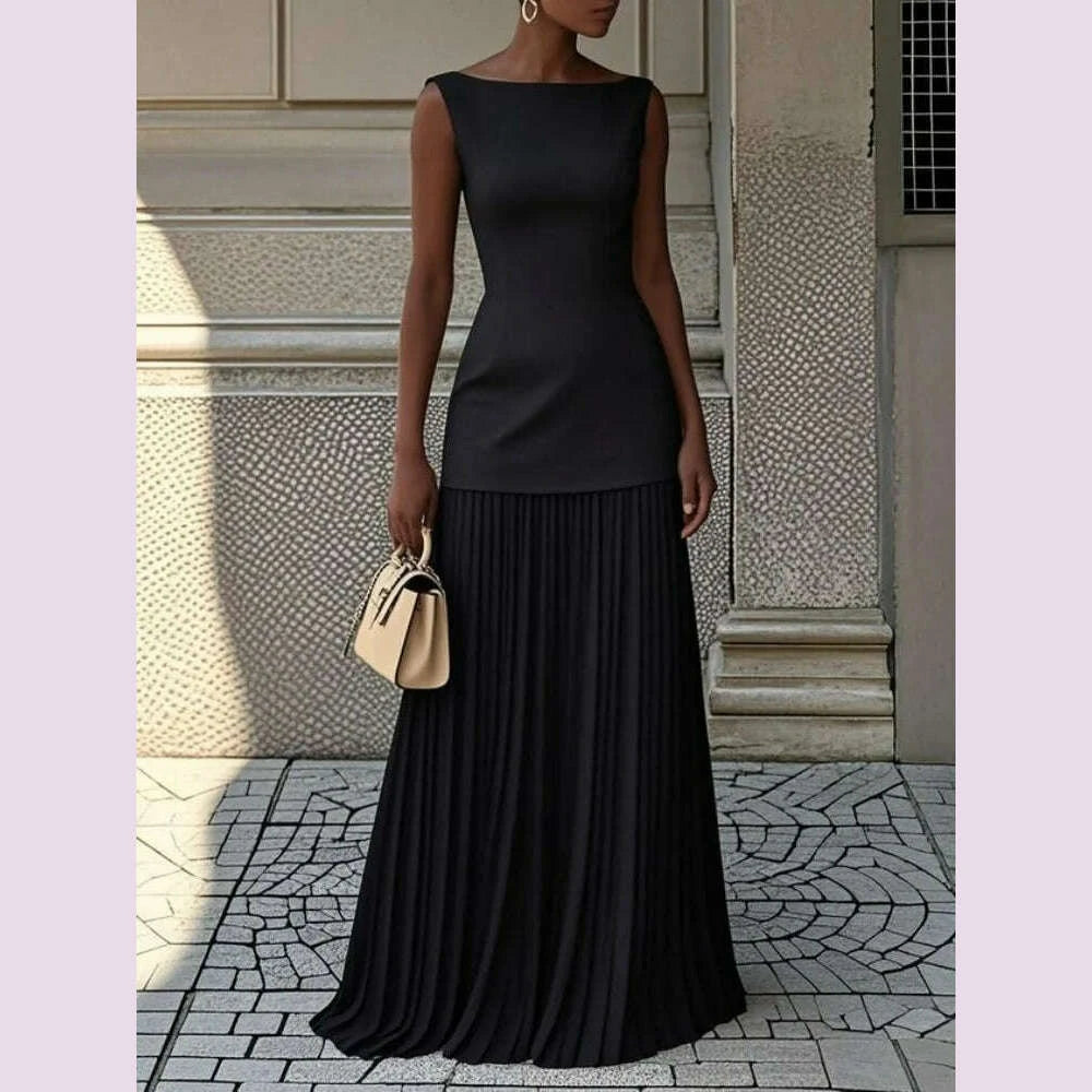 women-elegant-solid-splice-pleated-skirts-set-sexy-slash-neck-sleeveless-tank-boho-dress-summer-hollow-slim-maxi-skirtskimlud-womens-fashion-34618190