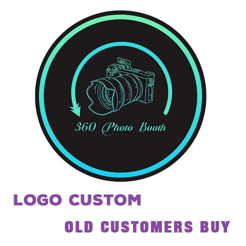 CHACKTOK 360 Photo Booth Machine for Parties 360 Spin Camera Booth with Extra Logo Customization Software APP Remote Automatic