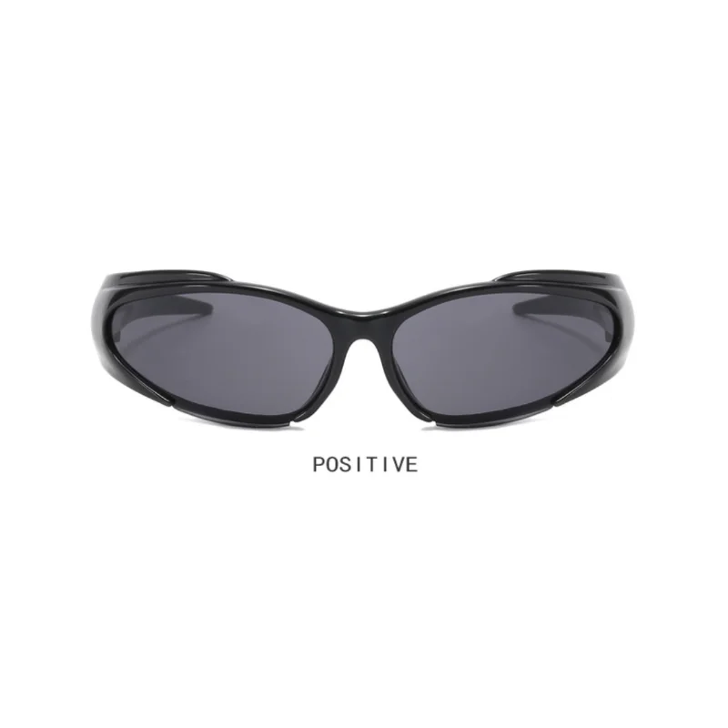 Women Retro Brand Design Fashion Shades Punk Sun Glasses Classic Wrap Around Y2k Sunglasses for Men Outdoor Sports Goggles - KIMLUD
