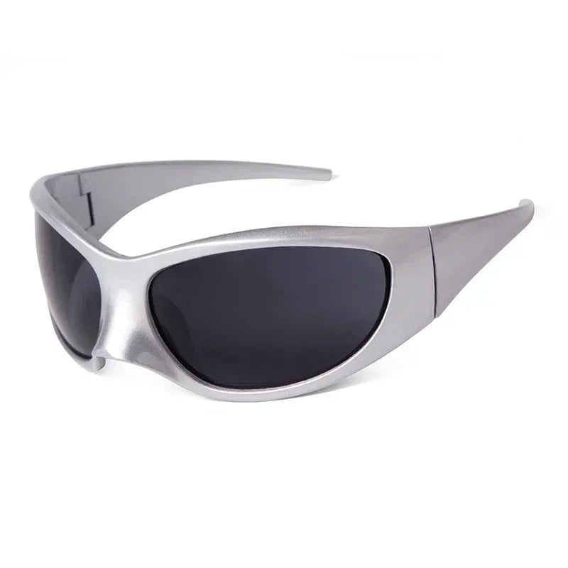 Plastic Oversized Frame Sunglasses — Black | KIMLUD