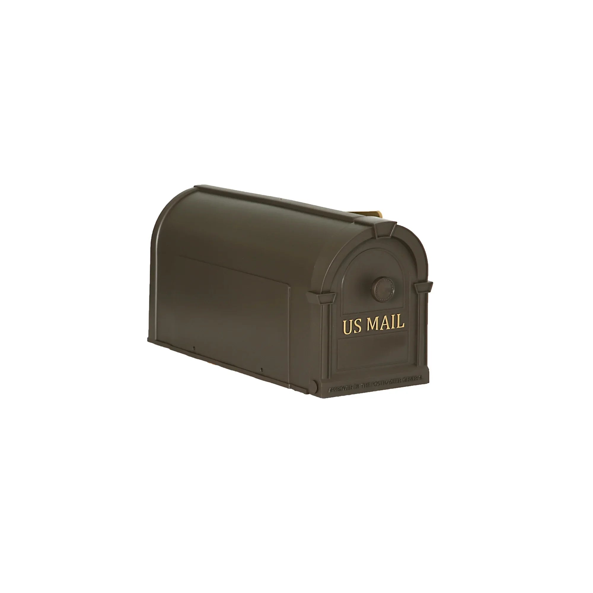 Decorative Plastic Post Mount Mailbox — Bronze | KIMLUD