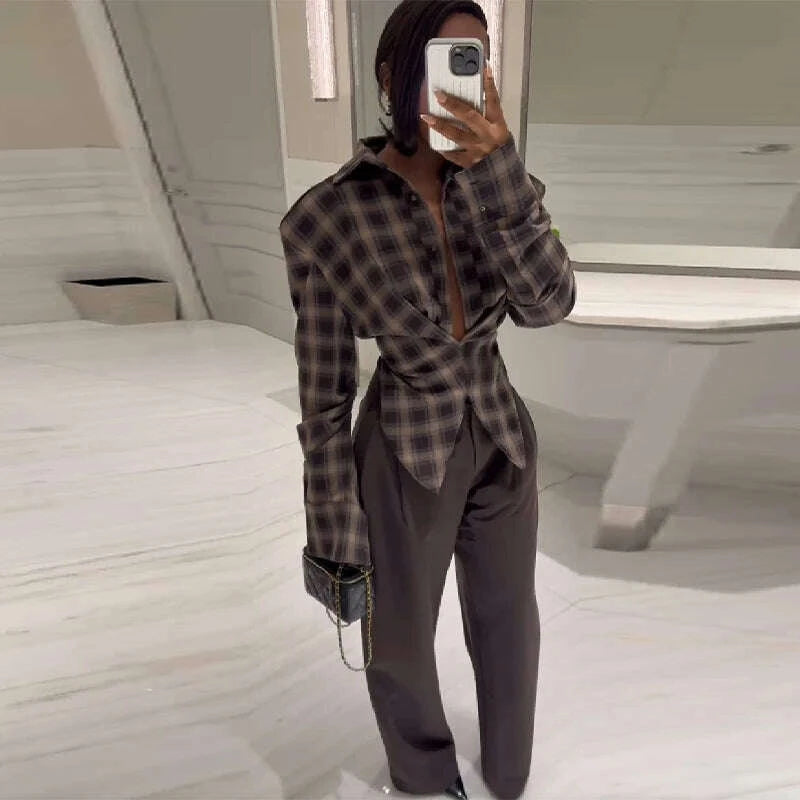 women-chic-design-sense-plaid-shirt-fashion-casual-waist-cinched-slim-fit-long-sleeved-sexy-shirts-autumn-stylish-women-topskimlud-womens-fashion-34627937