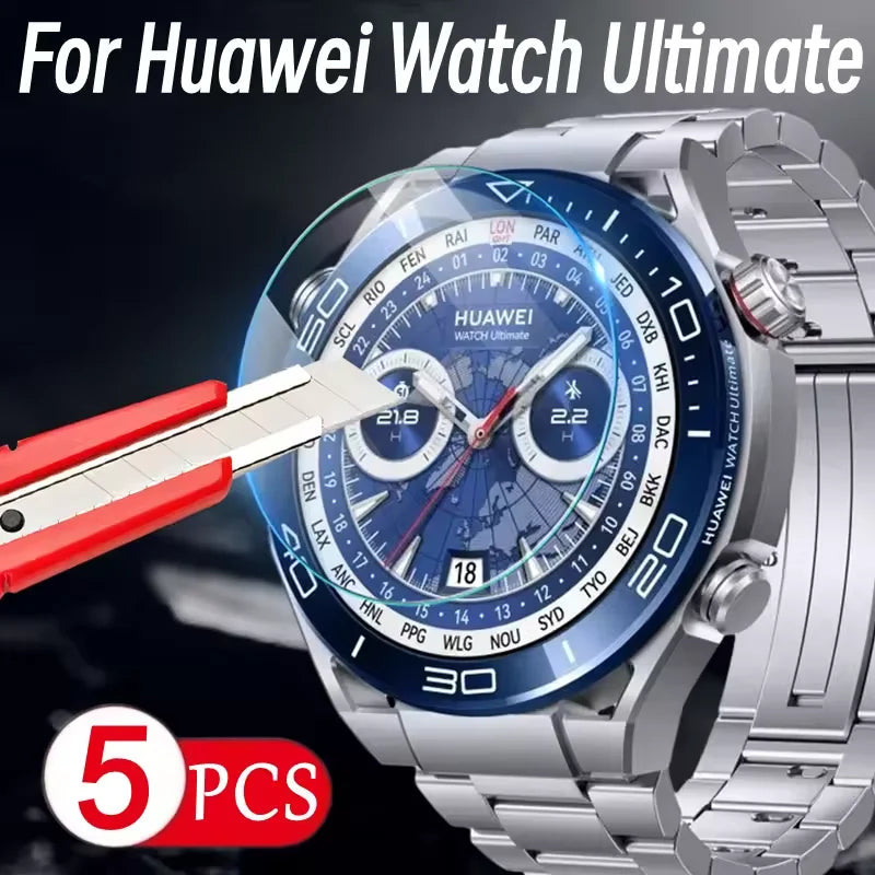 Tempered Glass For Huawei Watch Ultimate Smartwatch Accessories Anti Fingerprint Screen Protector For Huawei Watch Ultimate
