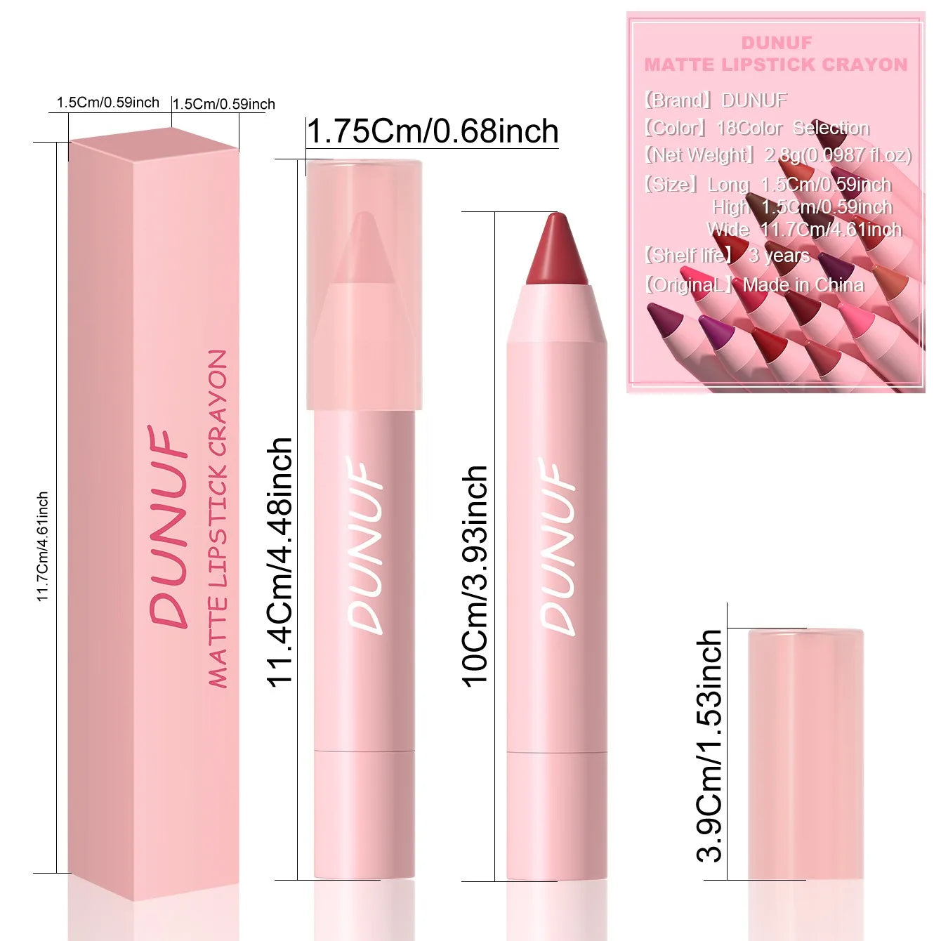 Lipstick Pencil – Waterproof Matte – Pencil – Sexy Red | KIMLUD