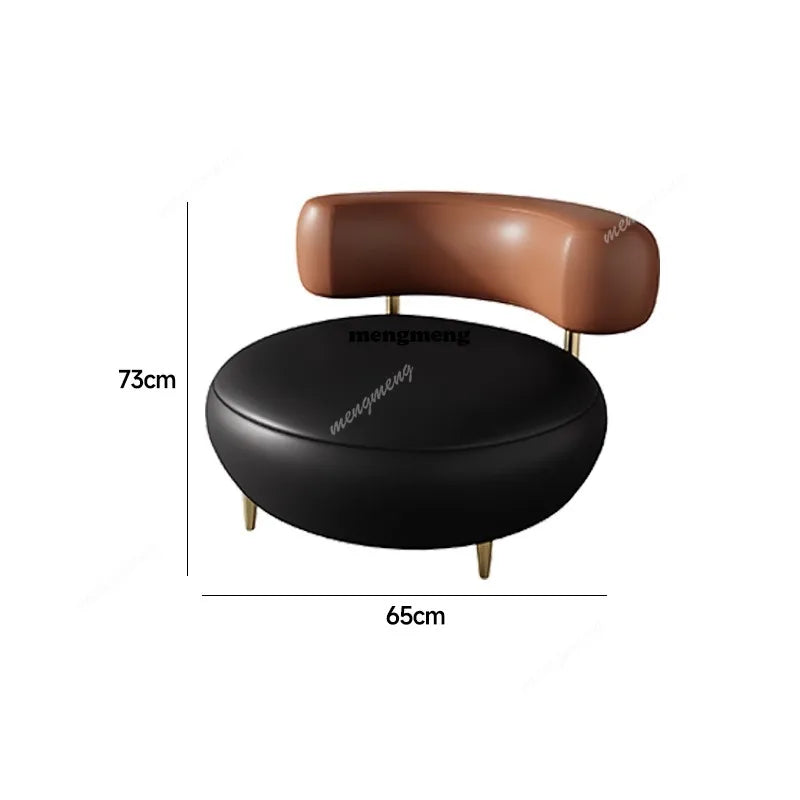 Round-Curved Composite Fabrics Sofa Set With Armchair — Black | KIMLUD