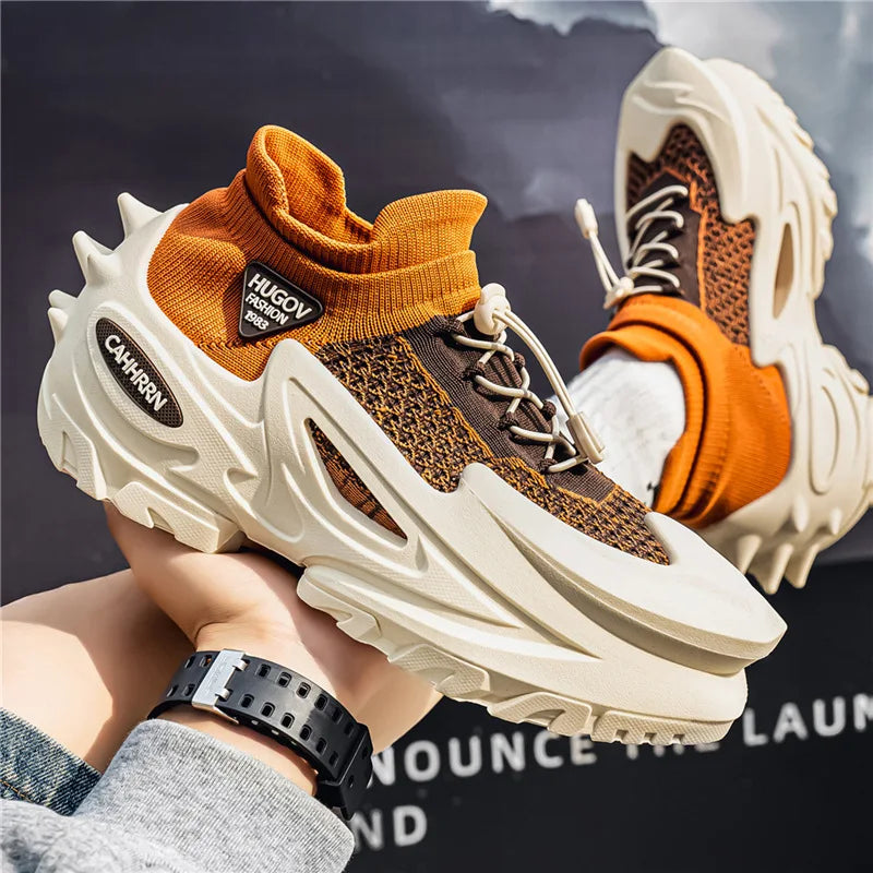 Men's Youth Summer Breathable Sports Running Shoes Mesh Comfortable New Socks And Shoes for Men