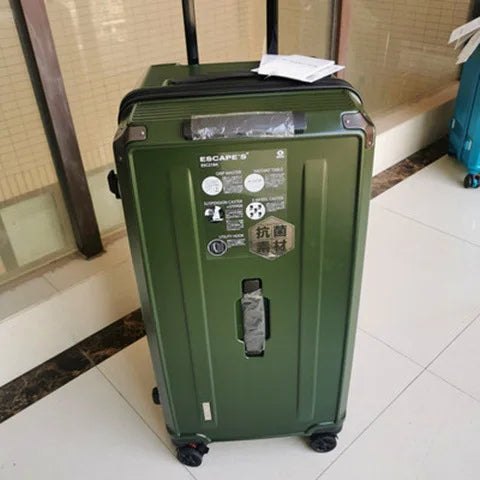 KLQDZMS High-quality Suitcase Large-capacity PC Trolley Case Women Boarding Box Family Travel Essentials Rolling Luggage