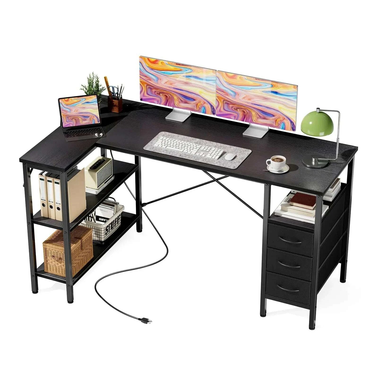 jhk-l-shaped-desk-with-shelf-drawers-55-inch-corner-computer-desks-gaming-with-power-outlet-adjustable-shelves-home-office-tablekimludkimlud-35570734