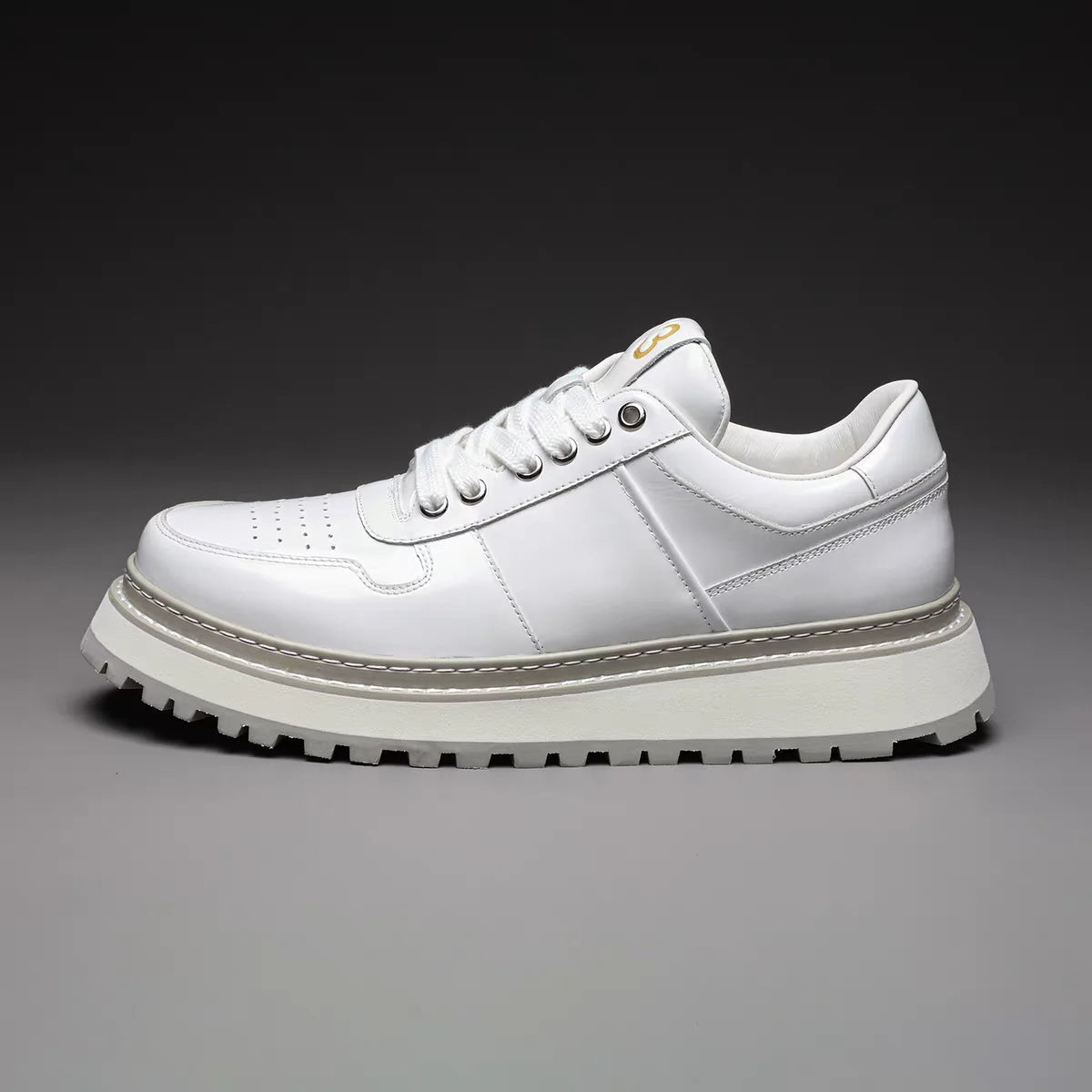 Men's Casual Shoes – Height Increasing Platform – Calf Leather | KIMLUD