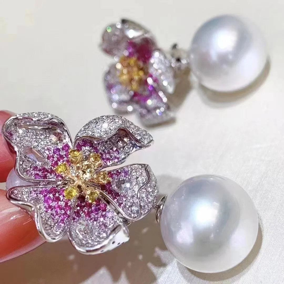 Stud Earrings – Pearl – 925 Silver – White | KIMLUD