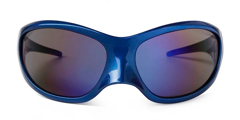 Plastic Oversized Frame Sunglasses — Black | KIMLUD
