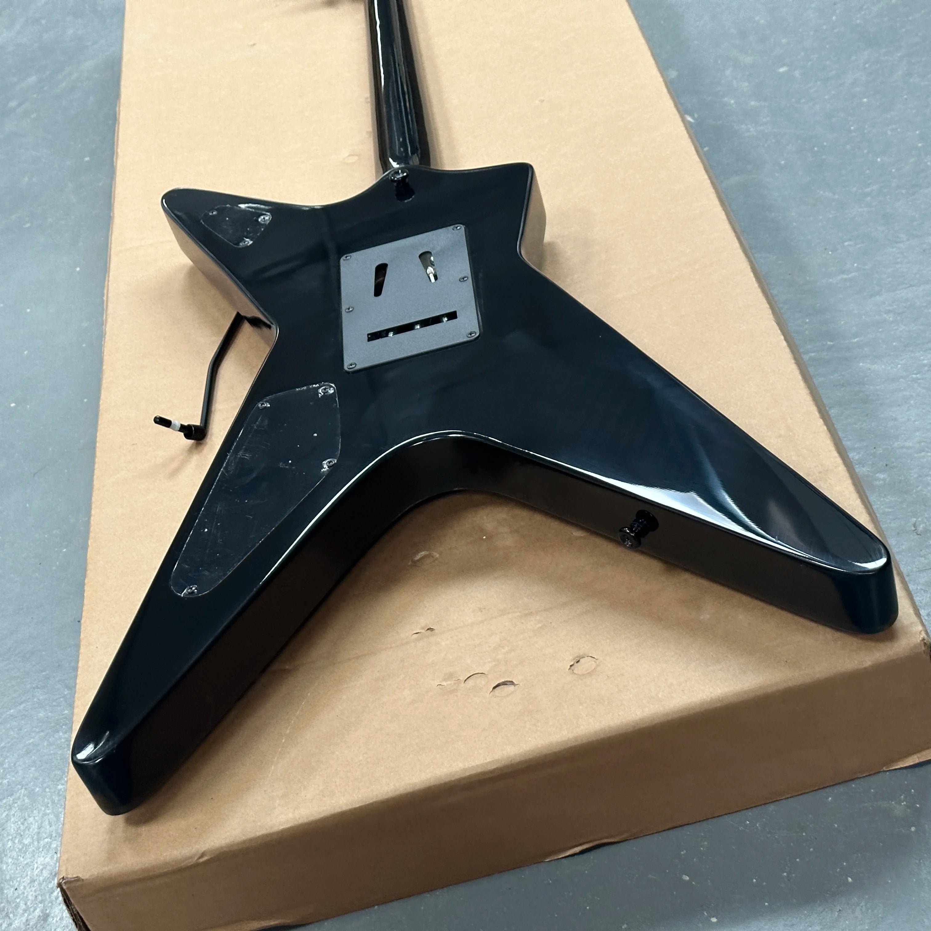 Dimebag-Inspired Electric Guitar Lightning Finish — Electric Blue | KIMLUD