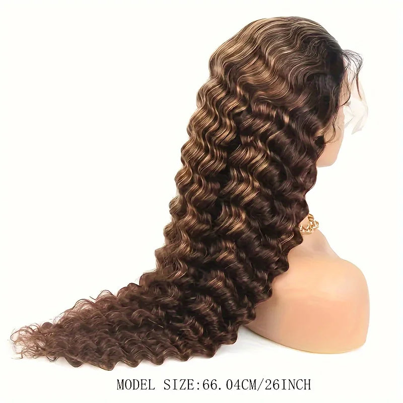 Lace Front Wig – Deep Wave – Remy Human Hair – Ombre | KIMLUD