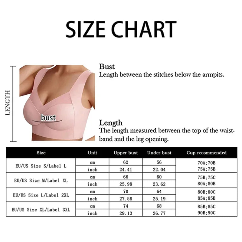 Seamless Breathable Wireless Sports Bra L-6XL Backless Luxe — Midnight Blue | KIMLUD