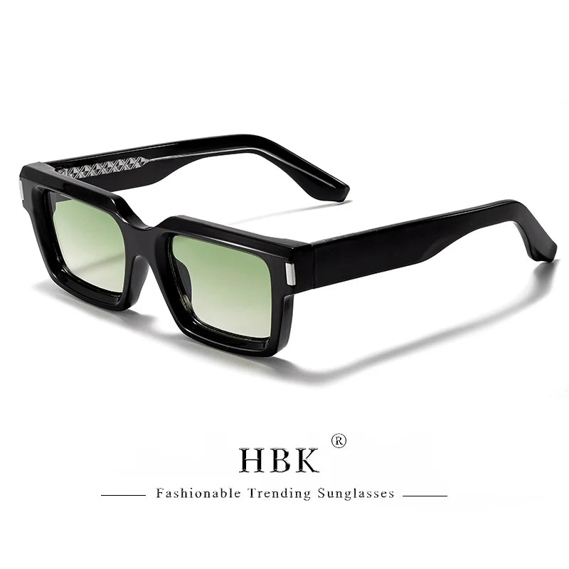 Punk Vintage Square Sunglasses Small Frame — Black | KIMLUD