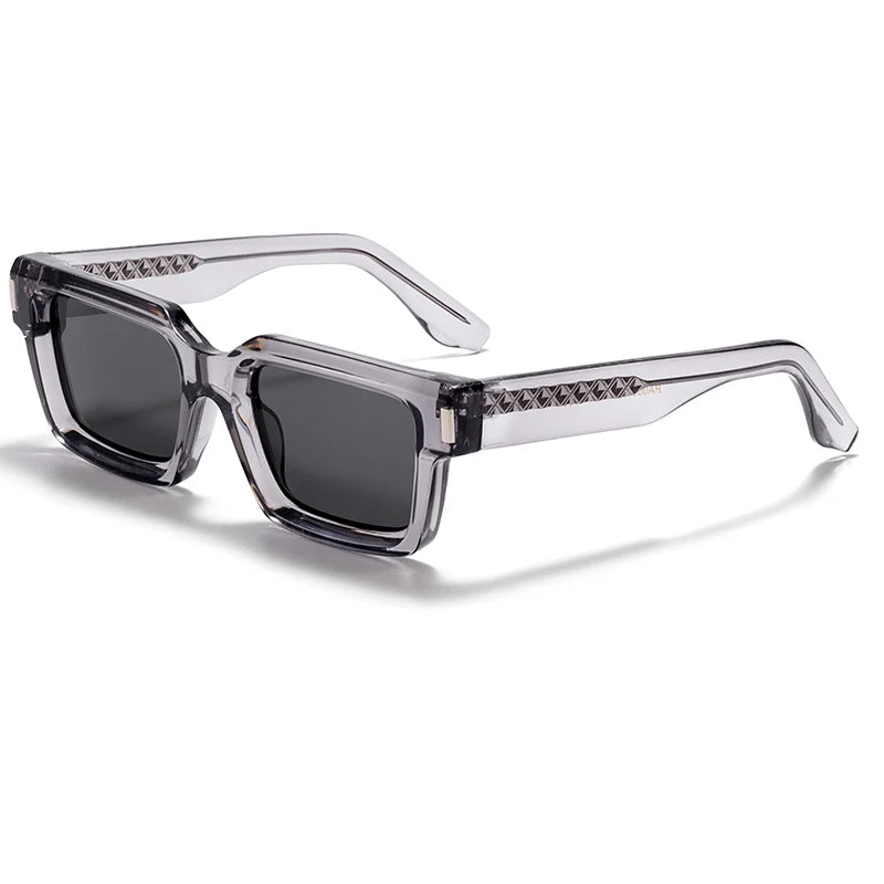 Punk Vintage Square Sunglasses Small Frame — Black | KIMLUD
