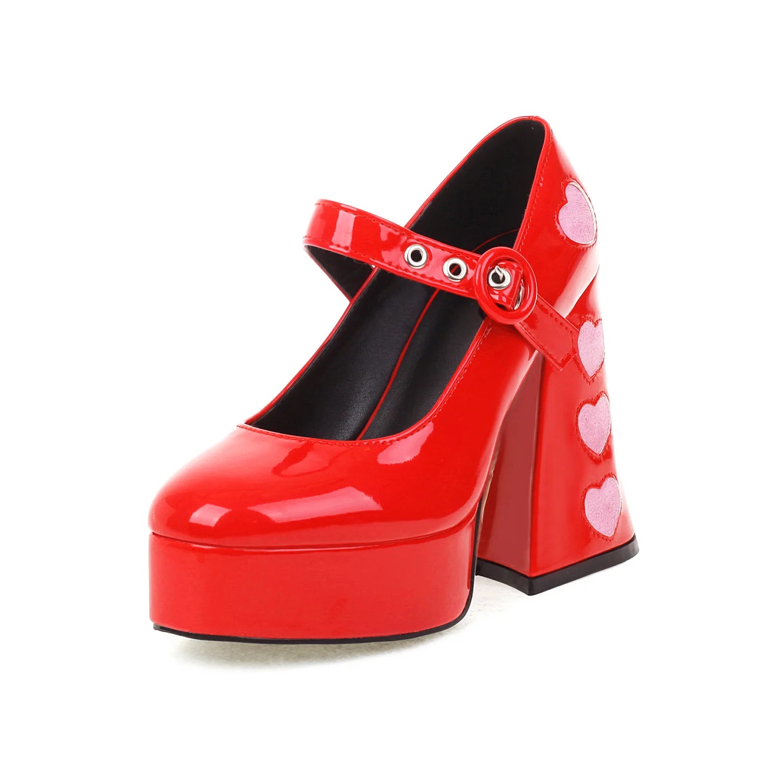 Mary Jane Heeled Shoes – High Heel – Leather Upper | KIMLUD