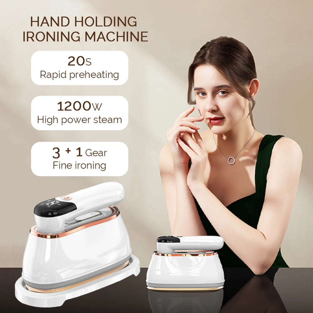 KIMLUD, 1200W Small Hand Holding Ironing Machine Iron Machine Household Steam 4Gear Portable Hanging Ironing Machine Steam iron, KIMLUD Womens Clothes