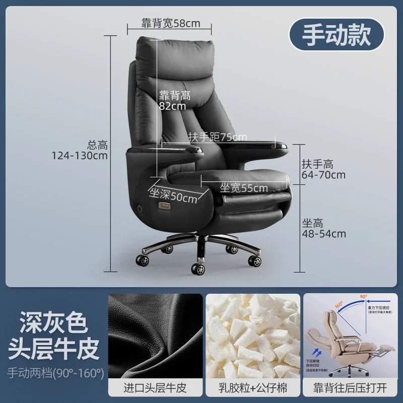 Zero Gravity Executive Chair Ergonomic Rolling — Taupe | KIMLUD