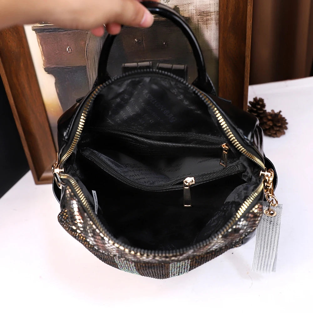 Three-In-One Backpack Softback Travel — Black | KIMLUD