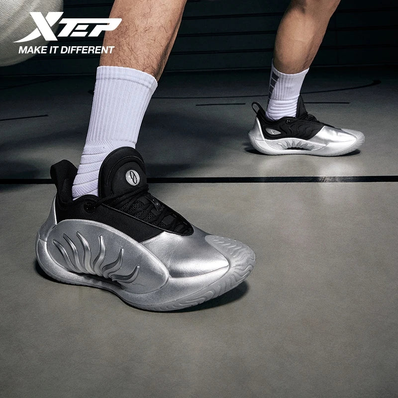 Xtep Sky 2.0 Basketball Shoes 2026 Spring For Man Shock Absorption Non-Slip Comfortable Trendy Sneakers Outdoor 874119120008