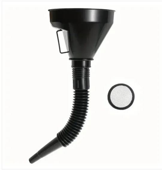 Oil Funnel - Long Stem Anti-Splash Plastic Auto Fuel Filling Tool | KIMLUD