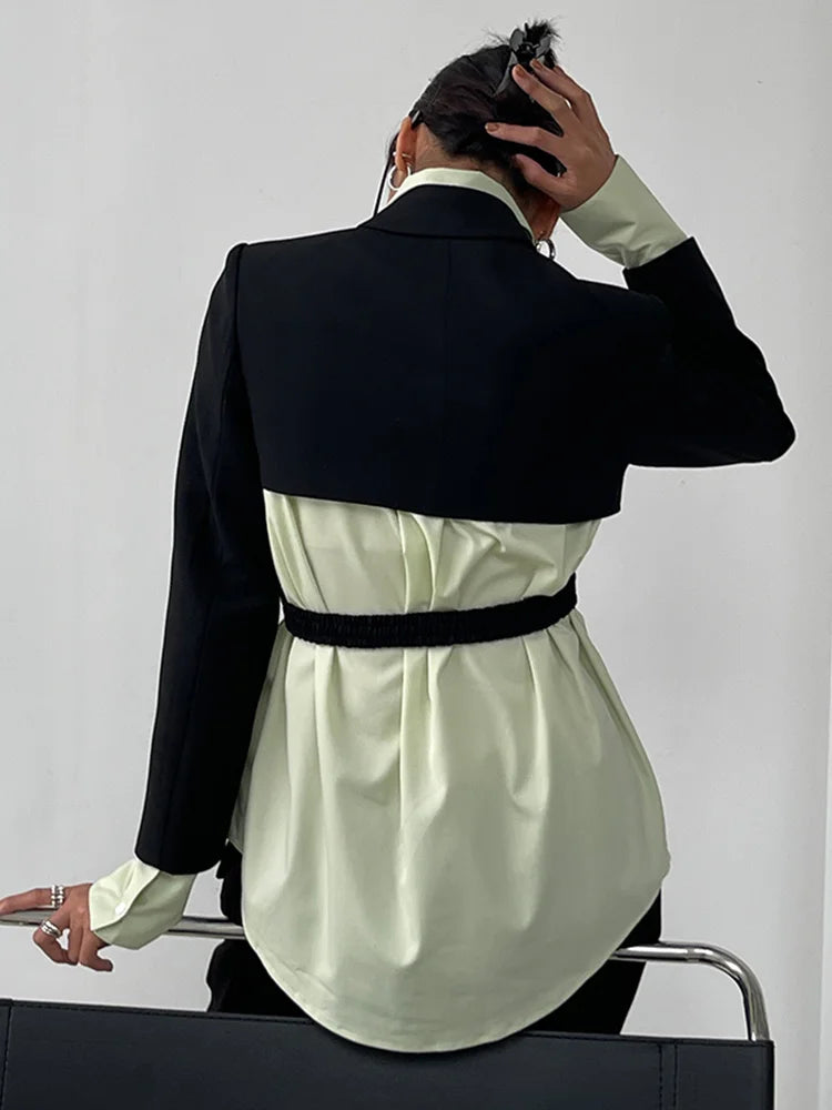 Blazer – Button Front Long Sleeve Regular Length – Cotton | KIMLUD