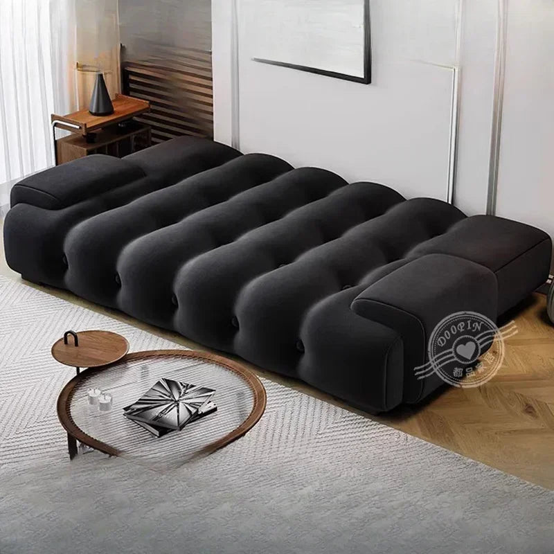 Nordic Minimalist Sofa Bed Multifunctional Foldable — Grey | KIMLUD