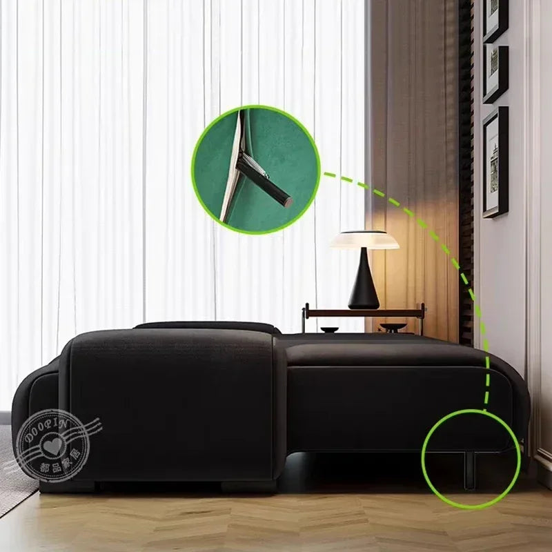 Nordic Minimalist Sofa Bed Multifunctional Foldable — Grey | KIMLUD