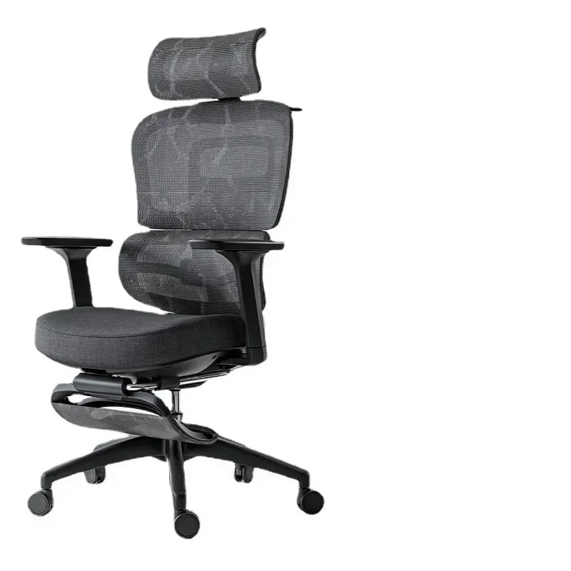 Ergonomic Mesh Office Chair With Wheels — Gray | KIMLUD