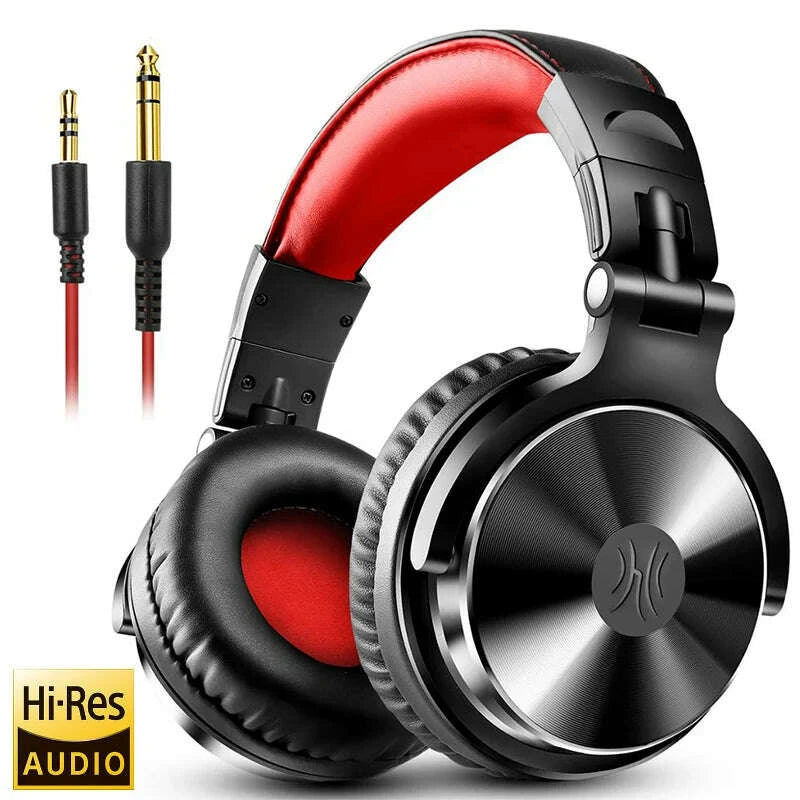 KIMLUD, Oneodio Wired HiFi Headphones Professional Studio DJ Headphones With Mic Over Ear Hi-Res Headset Monitoring For AMP Guitar Phone, KIMLUD Womens Clothes