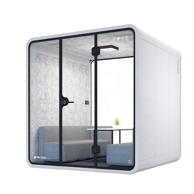 Meeting Pod – Soundproof Booth – Aluminum Frame | KIMLUD