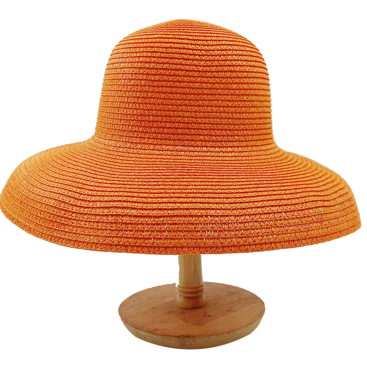 Straw Sun Hat Hepburn Foldable — Rose Red | KIMLUD