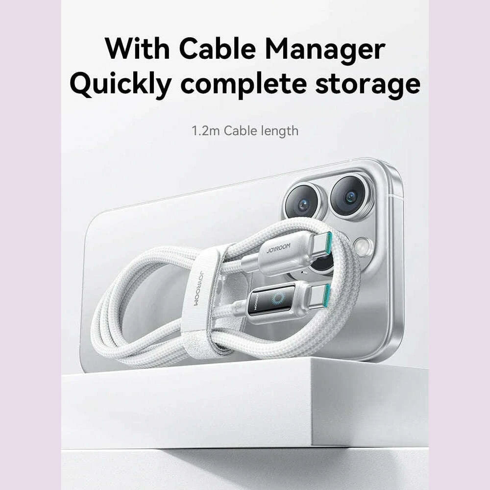 joyroom-100w-usb-c-cable-automatic-power-off-fast-charge-type-c-cable-for-iphone-16-15-pro-max-xiaomi-sumsang-huaweikimlud-womens-fashion-34616412