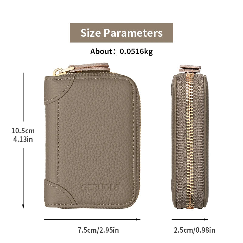Card Holder – RFID Protected – Top-Grain Cowhide Leather | KIMLUD
