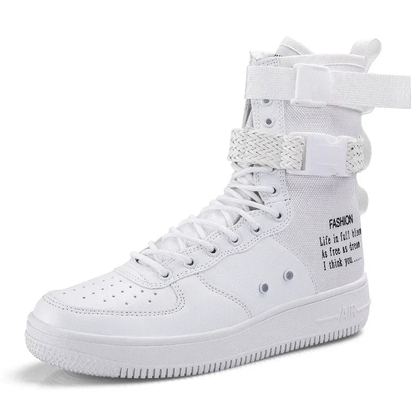 Ankle Boots – Buckle Strap – Canvas – | KIMLUD