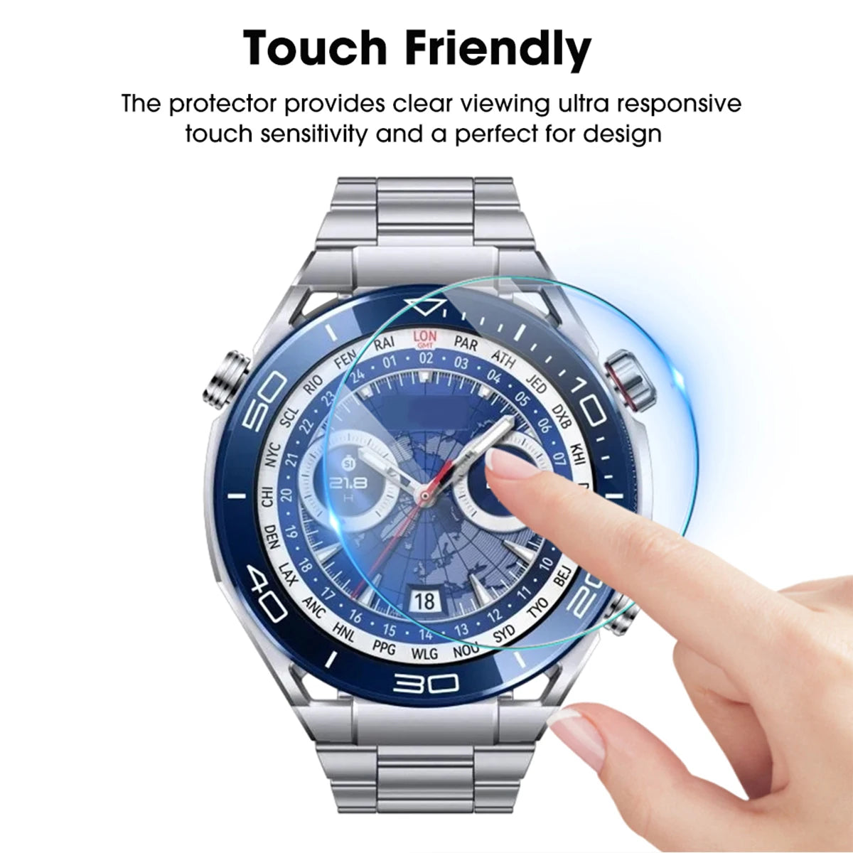 Tempered Glass For Huawei Watch Ultimate Smartwatch Accessories Anti Fingerprint Screen Protector For Huawei Watch Ultimate