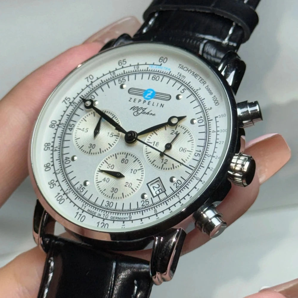 Leather Classic Business Quartz Watch — Black | KIMLUD