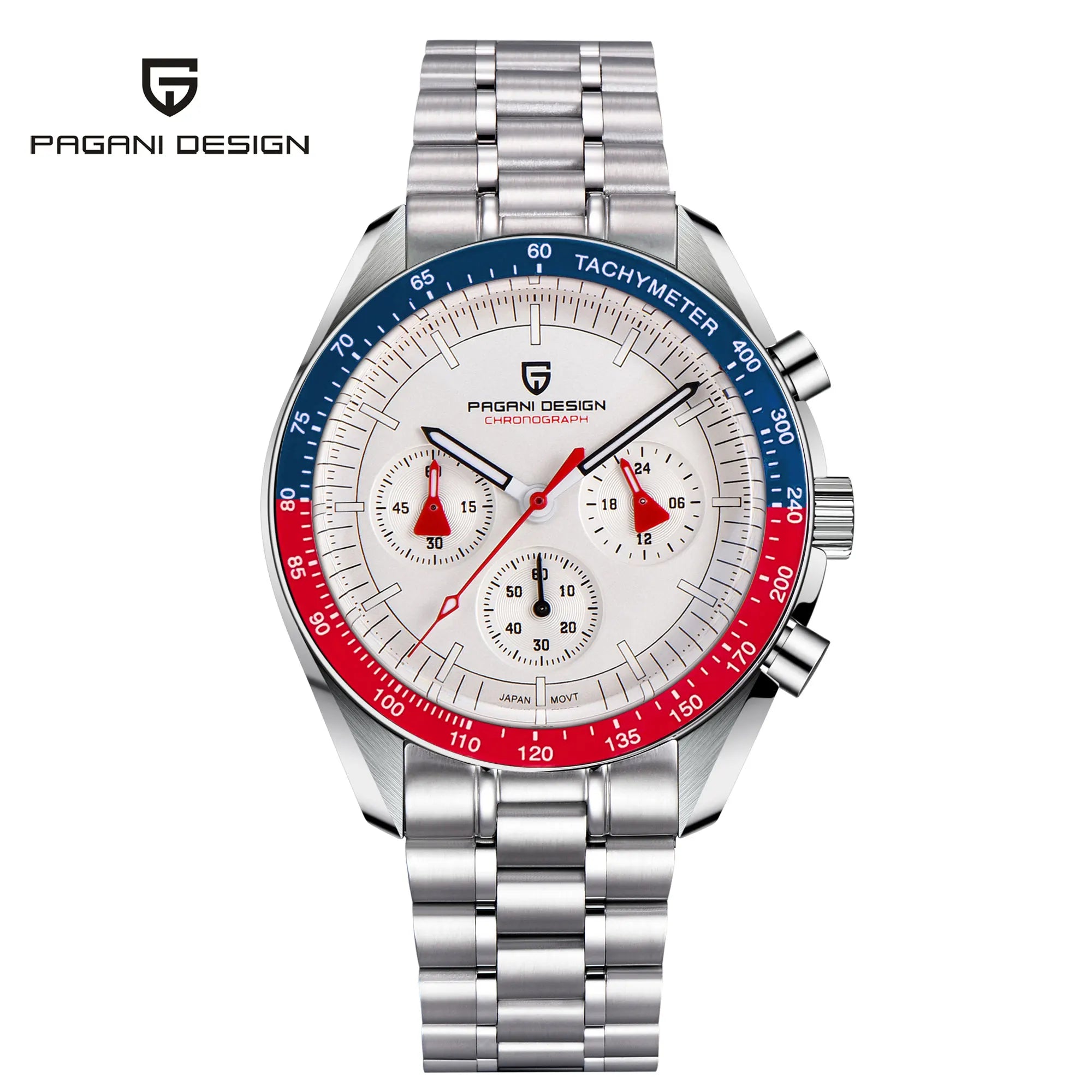 PAGANI DESIGN New Men's Watches Luxury Quartz Sapphire Bezel moon Watch For Men Sport Chronograph Waterproof Wristwatch 2024